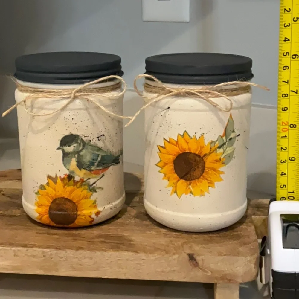 Repurposed glass jars XXXSOLDXXX - Picture 1 of 1